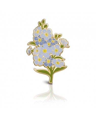 Flower Enamel Pin - Forget-me-nots Plant Scouts broches and pins hat pin badges collectible