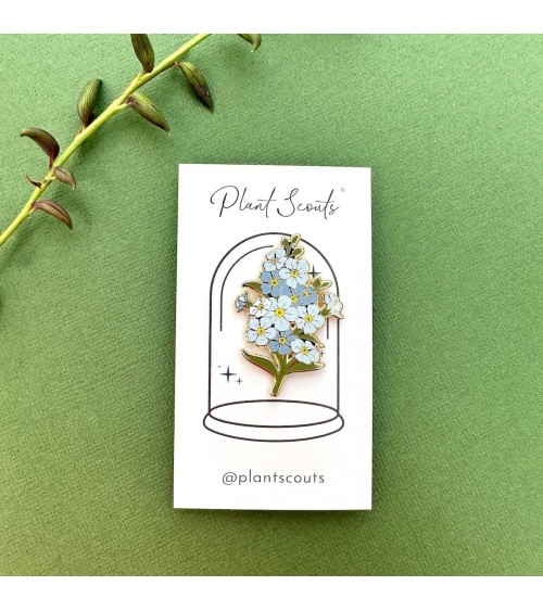 Flower Enamel Pin - Forget-me-nots