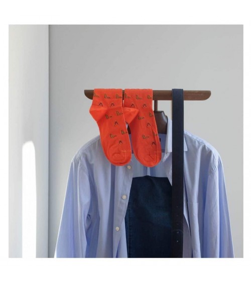 Architect - Cool organic cotton socks - Orange The Captain Socks funny crazy cute cool best pop socks for women men