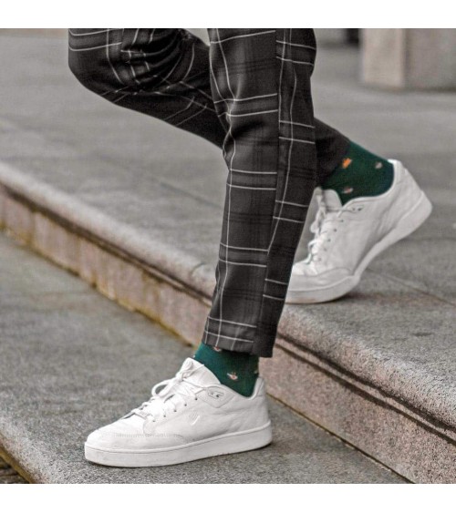 Café - Chaussettes à motifs en coton bio The Captain Socks jolies pour femme originales pour homme chausset rigolotes drole S...