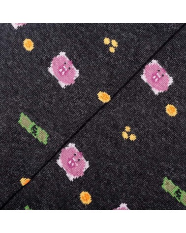 Argent - Chaussettes à motifs en coton bio The Captain Socks jolies pour femme originales pour homme chausset rigolotes drole...