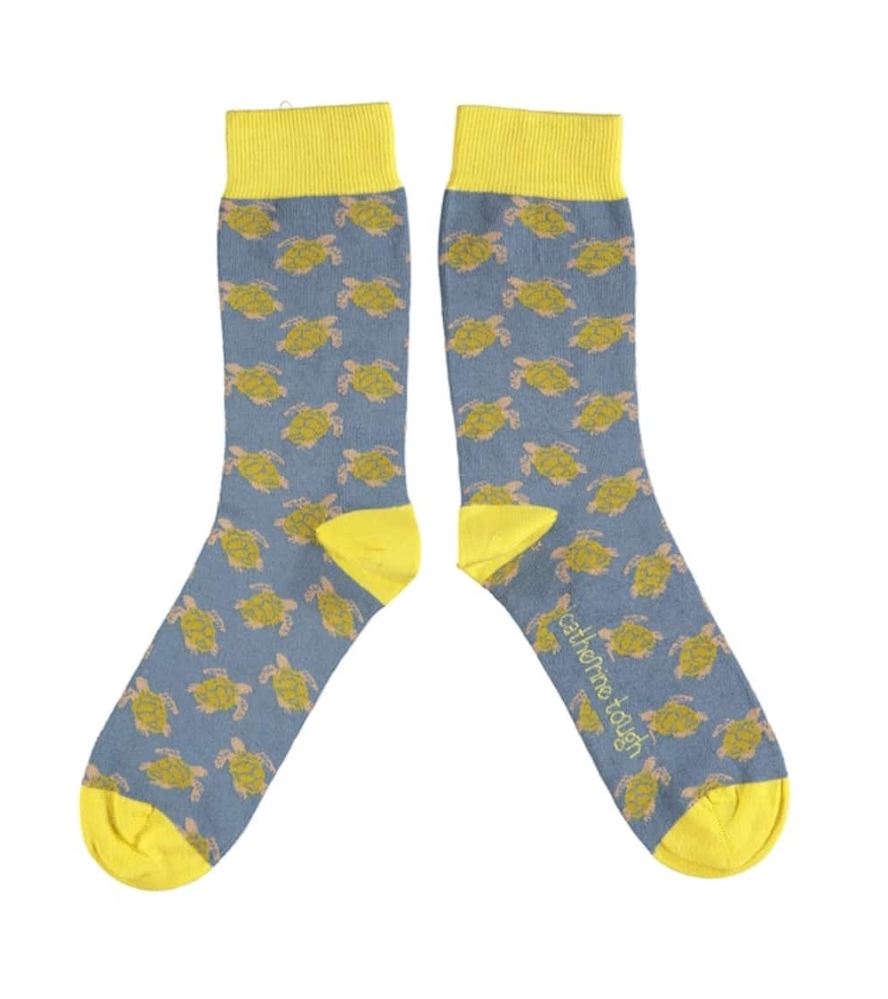 Tortue - Chaussettes fantaisie à motifs en coton bio Catherine Tough jolies pour femme originales pour homme chausset rigolot...