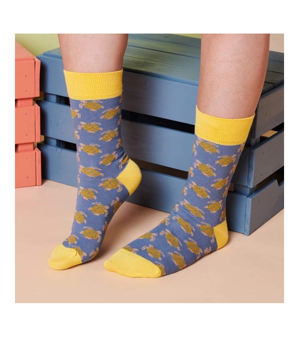 Tortoise - Funny Organic cotton socks Catherine Tough funny crazy cute cool best pop socks for women men