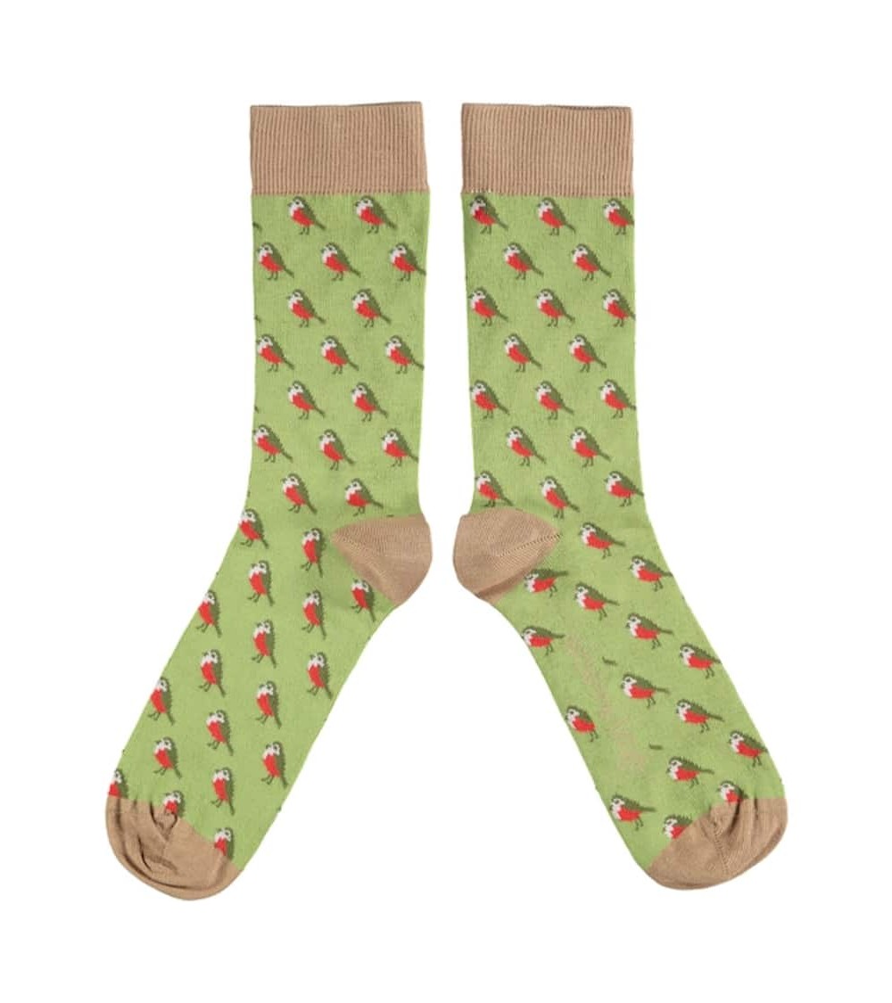 Rouge Gorge - Chaussettes en coton bio pour homme Catherine Tough jolies pour femme originales pour homme chausset rigolotes ...