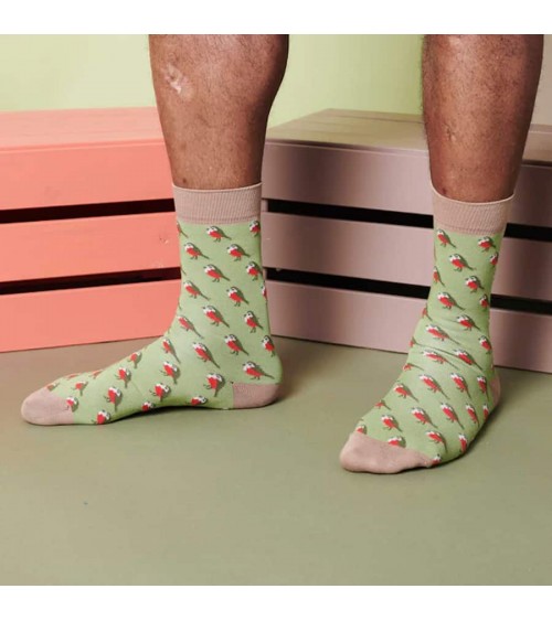 Robin - Organic cotton socks for men Catherine Tough funny crazy cute cool best pop socks for women men