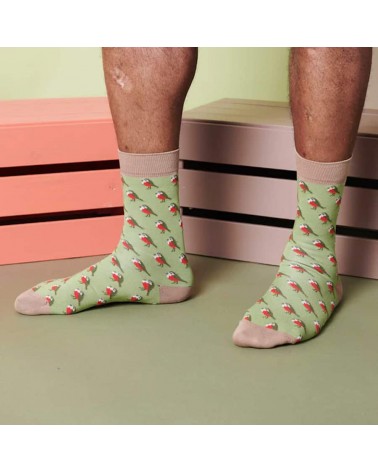 Robin - Organic cotton socks for men Catherine Tough funny crazy cute cool best pop socks for women men