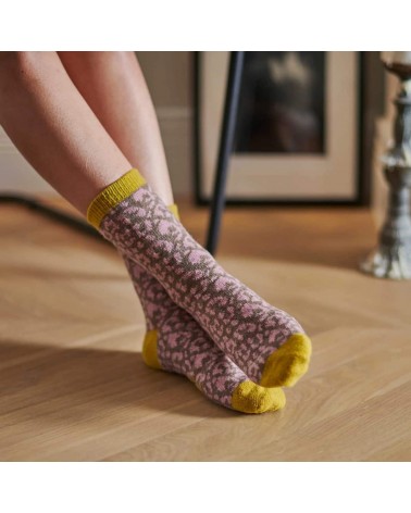 Leopardenmuster - Wollsocken für Damen Catherine Tough socke kuschelsocken für damen lustig herren farbige coole socken