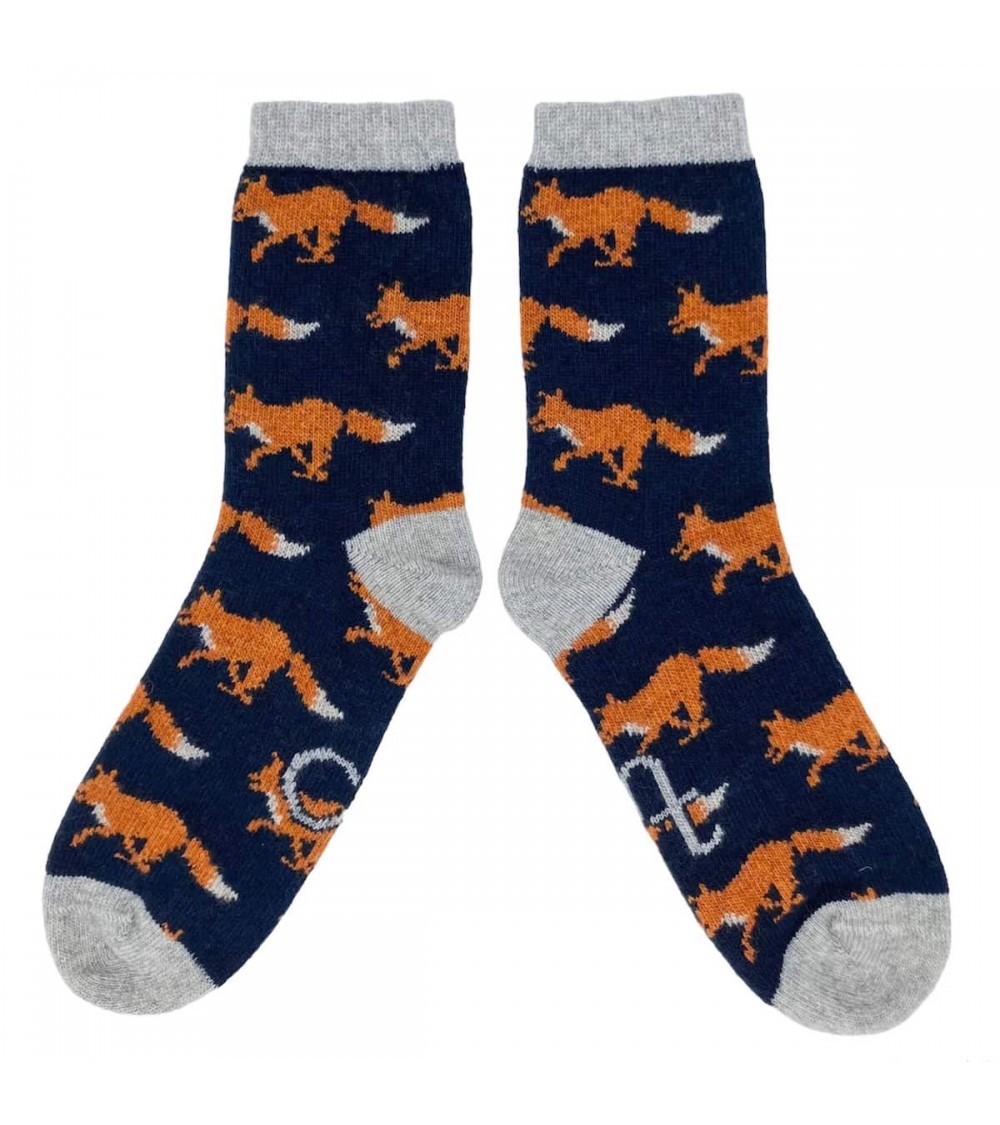 Fox - Wool socks for men Catherine Tough funny crazy cute cool best pop socks for women men