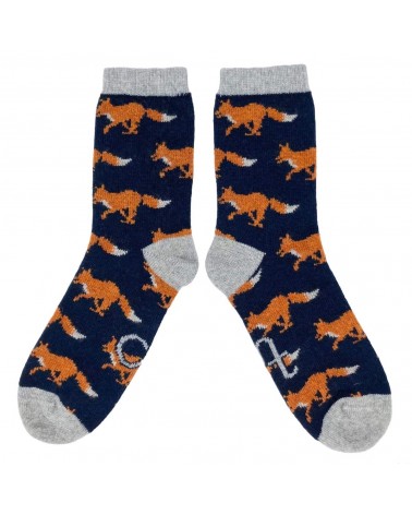 Fox - Wool socks for men Catherine Tough funny crazy cute cool best pop socks for women men