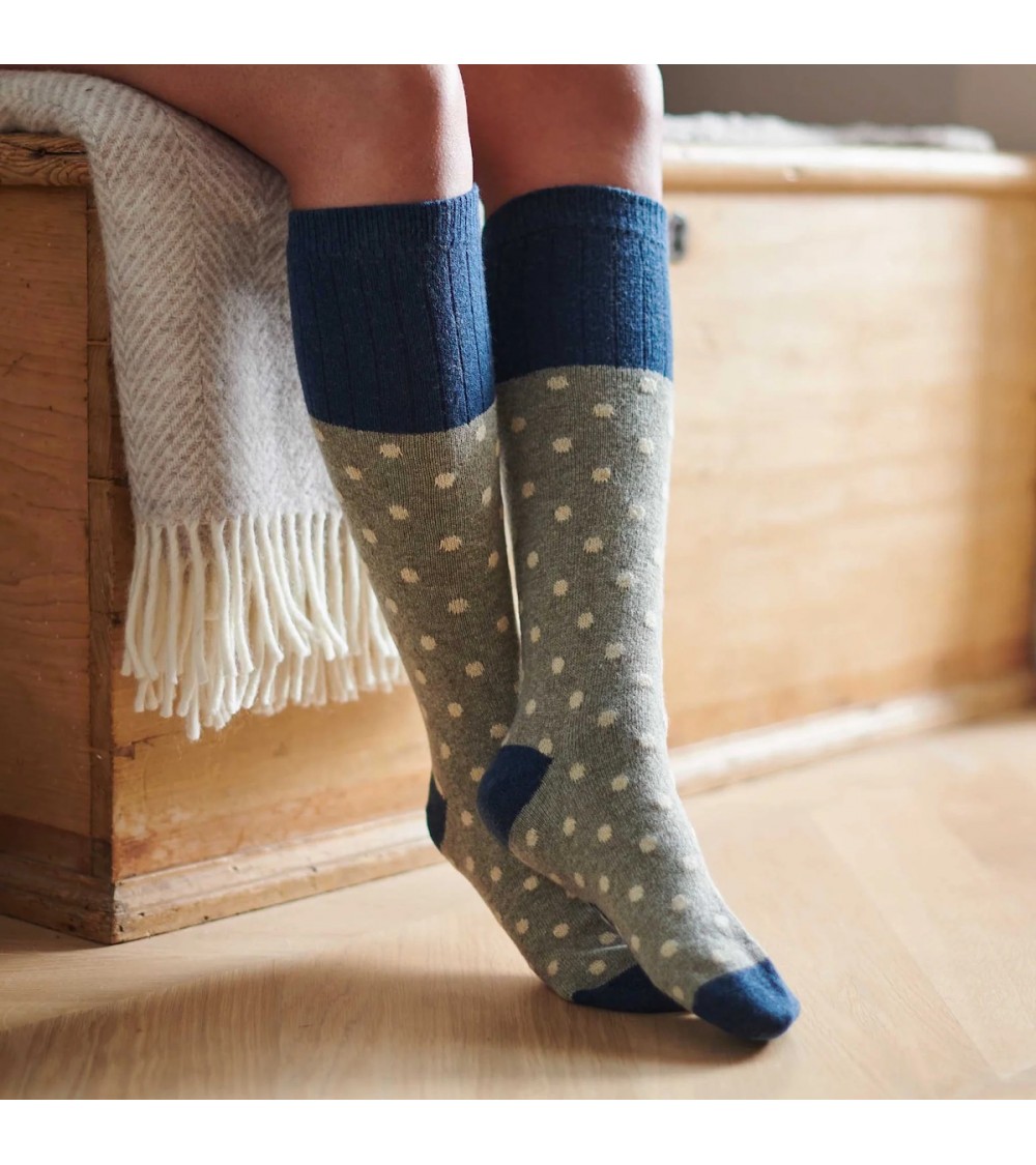 Small spot - Wool knee socks for women Catherine Tough funny crazy cute cool best pop socks for women men