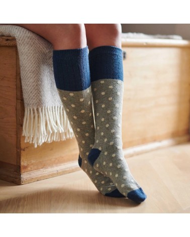 Small spot - Wool knee socks for women Catherine Tough funny crazy cute cool best pop socks for women men