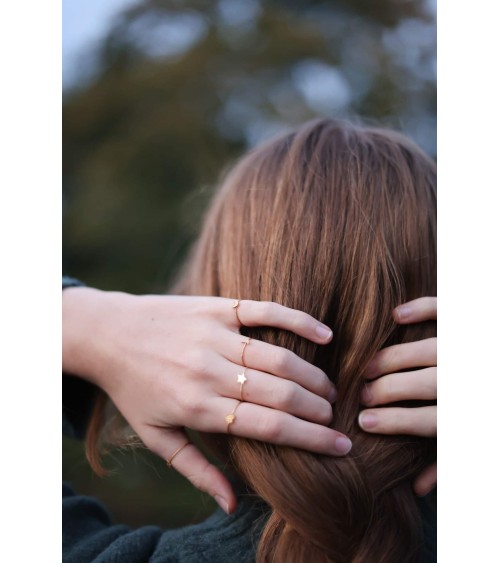 Star - Adjustable ring, fine gold plating Adorabili Paris cute fashion design designer for women