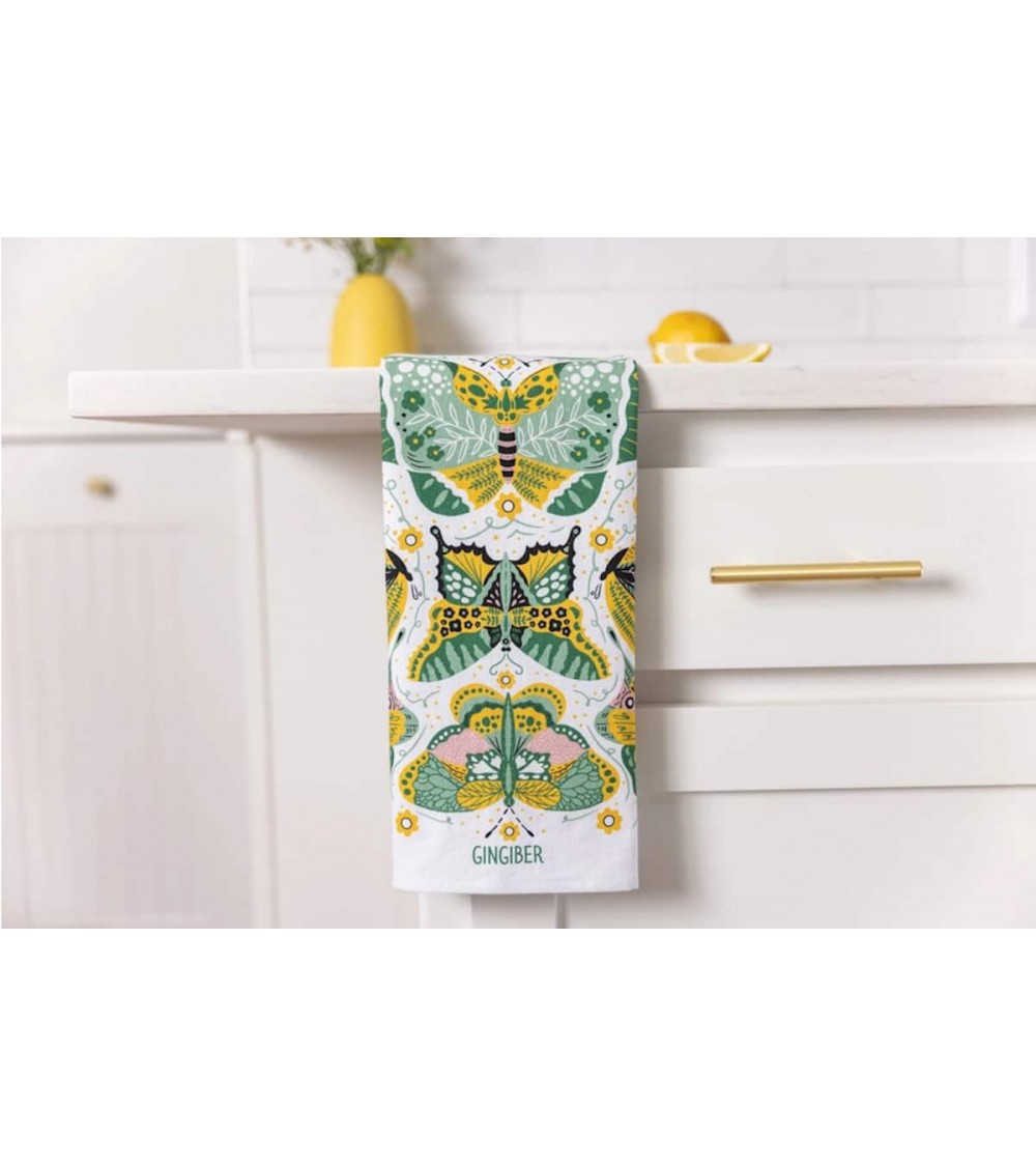 Papillon de nuit - Torchon, linge de cuisine Gingiber torchon vaisselle qualité serviette haut de gamme beaux essuie main ori...