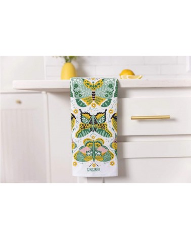 Papillon de nuit - Torchon, linge de cuisine Gingiber torchon vaisselle qualité serviette haut de gamme beaux essuie main ori...