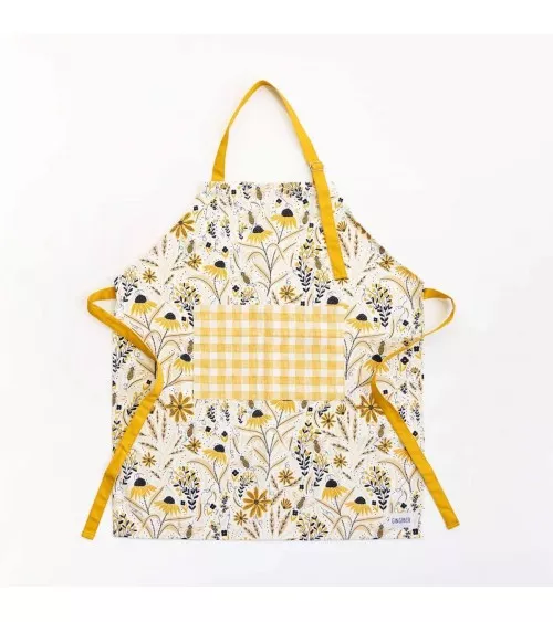 Tablier de cuisine - Jardin des abeilles Gingiber personnalisé femme chic homme original cuisinier patissier barbecue