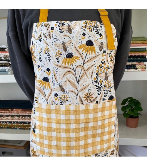 Kitchen Apron - Bee garden Gingiber kitchen cooking women funny cute bbq aprons for men