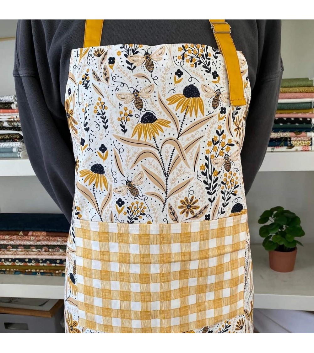 Kitchen Apron - Bee garden Gingiber kitchen cooking women funny cute bbq aprons for men