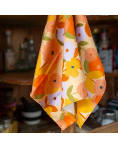 Blooming - Tea towel, kitchen towel Plewsy best kitchen hand towels fall funny cute