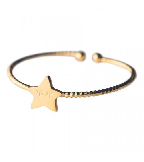 Star - Adjustable ring, fine gold plating Adorabili Paris cute fashion design designer for women