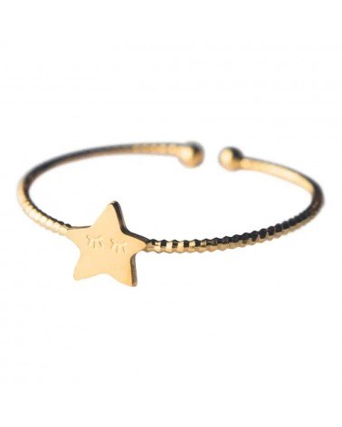 Star - Adjustable ring, fine gold plating Adorabili Paris cute fashion design designer for women