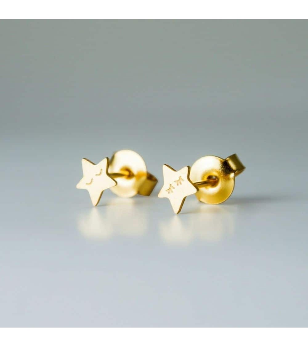 Stars - Gold plated earrings Adorabili Paris cute fashion design designer for women