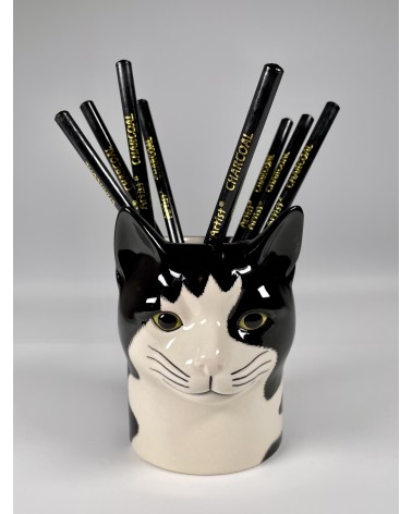 Barney - Portapenne e Vasi per piante - Gatto Quail Ceramics da scrivania eleganti design originali bambina particolari