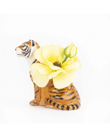 Tiger - Mini Blume Vase Quail Ceramics vasen deko blumenvase blume vase design dekoration spezielle schöne kitatori schweiz k...