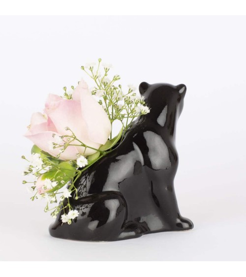 Panther - Mini flower vase Quail Ceramics table flower living room vase kitatori switzerland