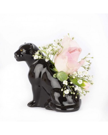 Panther - Mini Blume Vase Quail Ceramics vasen deko blumenvase blume vase design dekoration spezielle schöne kitatori schweiz...