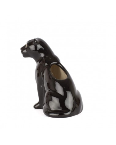 Pantera Nera - Mini vaso per fiori Quail Ceramics vasi eleganti per interni per fiori decorativi design kitatori svizzera