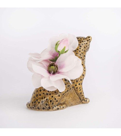 Leopard - Mini flower vase Quail Ceramics table flower living room vase kitatori switzerland