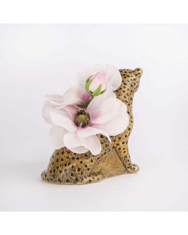 Leopard - Mini flower vase Quail Ceramics table flower living room vase kitatori switzerland