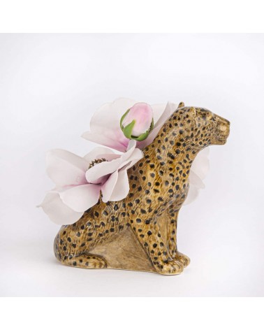 Leopard - Mini flower vase Quail Ceramics table flower living room vase kitatori switzerland