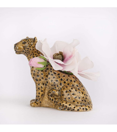 Leopard - Mini flower vase Quail Ceramics table flower living room vase kitatori switzerland