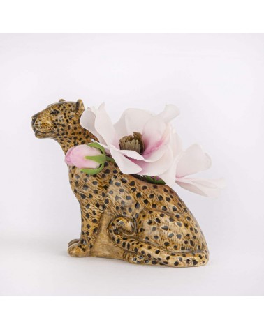 Leopard - Mini flower vase Quail Ceramics table flower living room vase kitatori switzerland