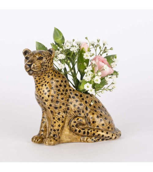 Leopard - Mini flower vase Quail Ceramics table flower living room vase kitatori switzerland