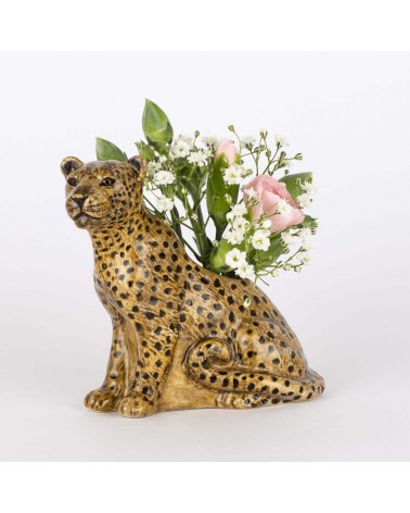 Leopard - Mini flower vase Quail Ceramics table flower living room vase kitatori switzerland