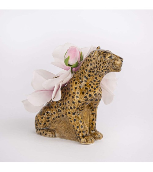 Leopard - Mini flower vase Quail Ceramics table flower living room vase kitatori switzerland