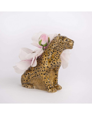 Leopard - Mini flower vase Quail Ceramics table flower living room vase kitatori switzerland