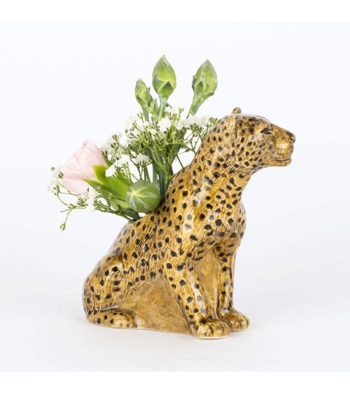 Leopard - Mini flower vase Quail Ceramics table flower living room vase kitatori switzerland