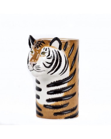 Tiger - Ceramic Utensil Holder Quail Ceramics