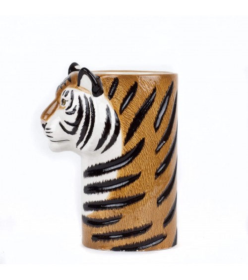 Tiger - Ceramic Utensil Holder Quail Ceramics