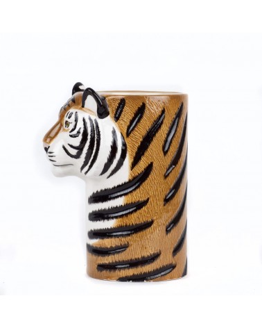 Tiger - Ceramic Utensil Holder Quail Ceramics