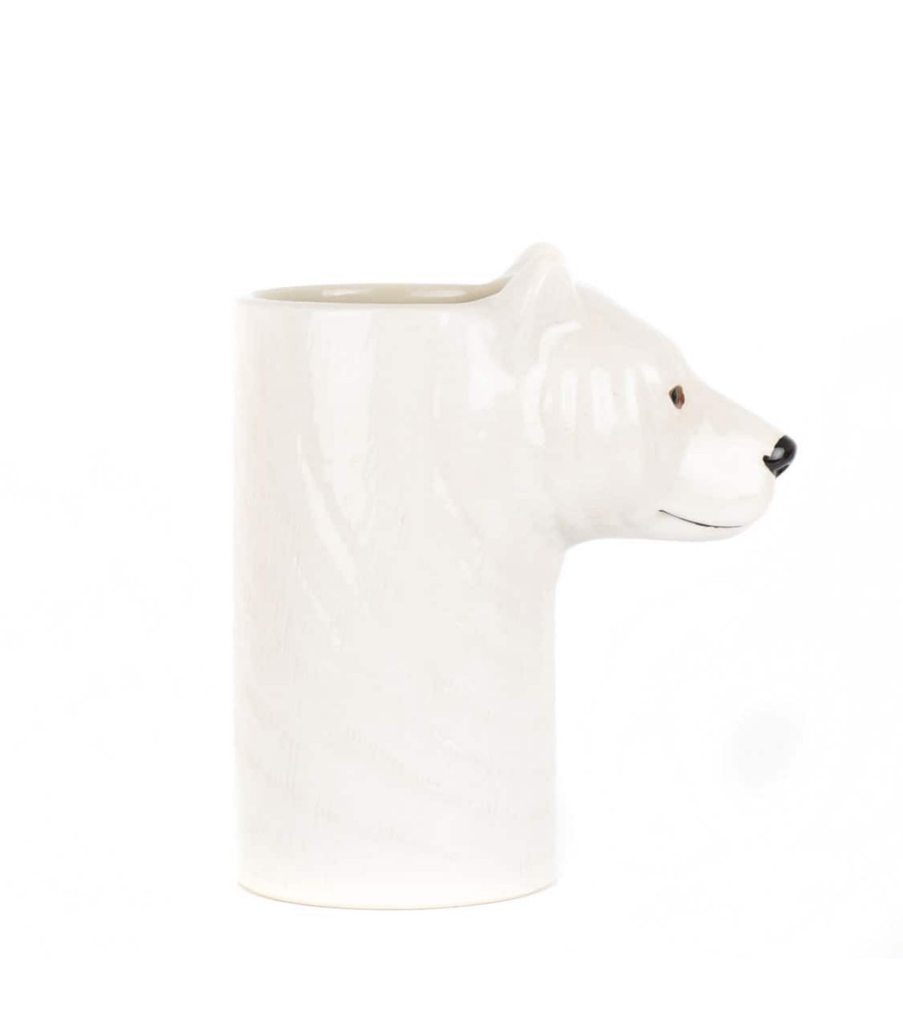 Orso polare bianco - Porta mestoli Quail Ceramics