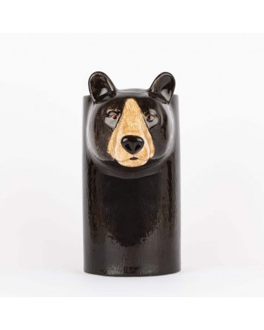 Black Bear - Ceramic Utensil Holder Quail Ceramics