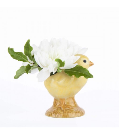 Poussin jaune - Mini vase à fleurs Quail Ceramics design fleur décoratif original kitatori suisse