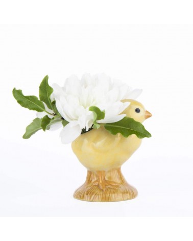 Yellow chick - Mini flower vase Quail Ceramics table flower living room vase kitatori switzerland