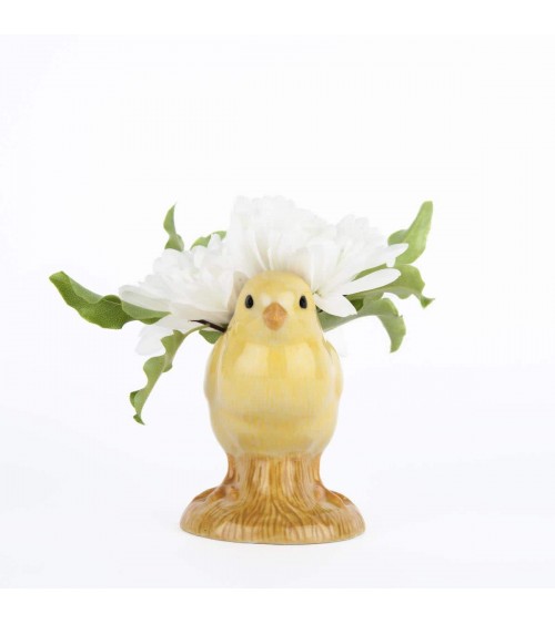 Poussin jaune - Mini vase à fleurs Quail Ceramics design fleur décoratif original kitatori suisse