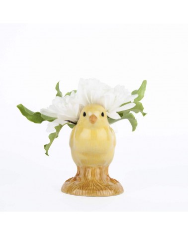 Poussin jaune - Mini vase à fleurs Quail Ceramics design fleur décoratif original kitatori suisse