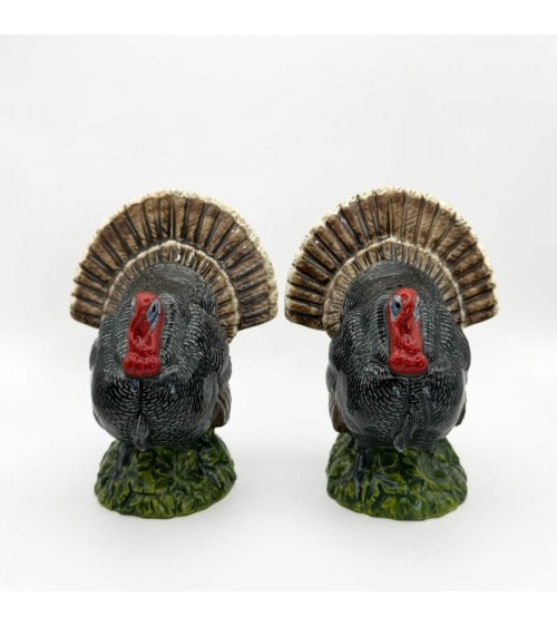 Turkey - Salt and Peppers Quail Ceramics pots set shaker cute unique cool